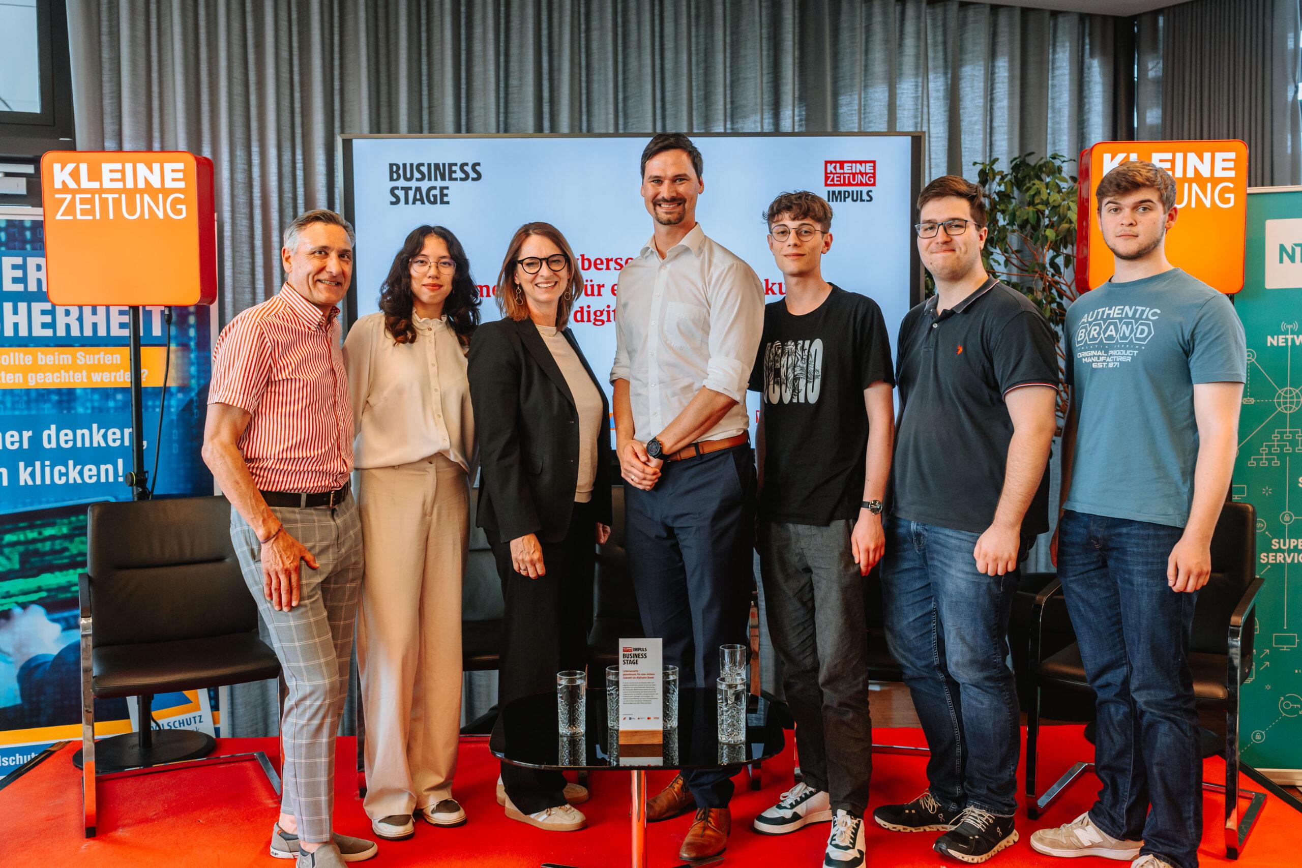 Cyber Security Business Stage – HTL Kaindorf zu Gast im Skyroom der Kleinen Zeitung